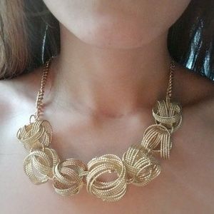 Gold link necklace